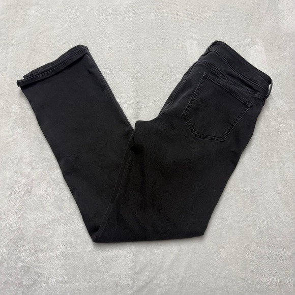 NYDJ Denim - NYDJ Marilyn Straight Leg Jeans Black Lift Tuck Sure Stretch Denim Size 6